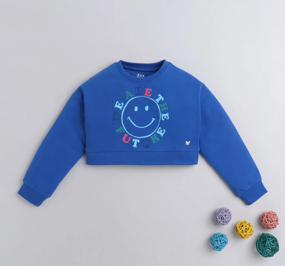 Graphic Print Crop Sweatshirt