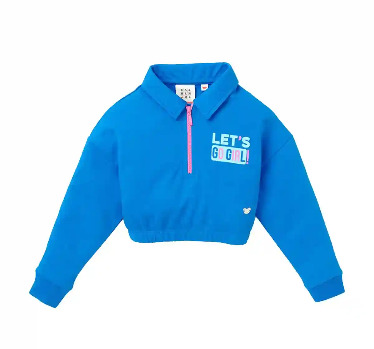 Graphic Print Crop Sweatshirt