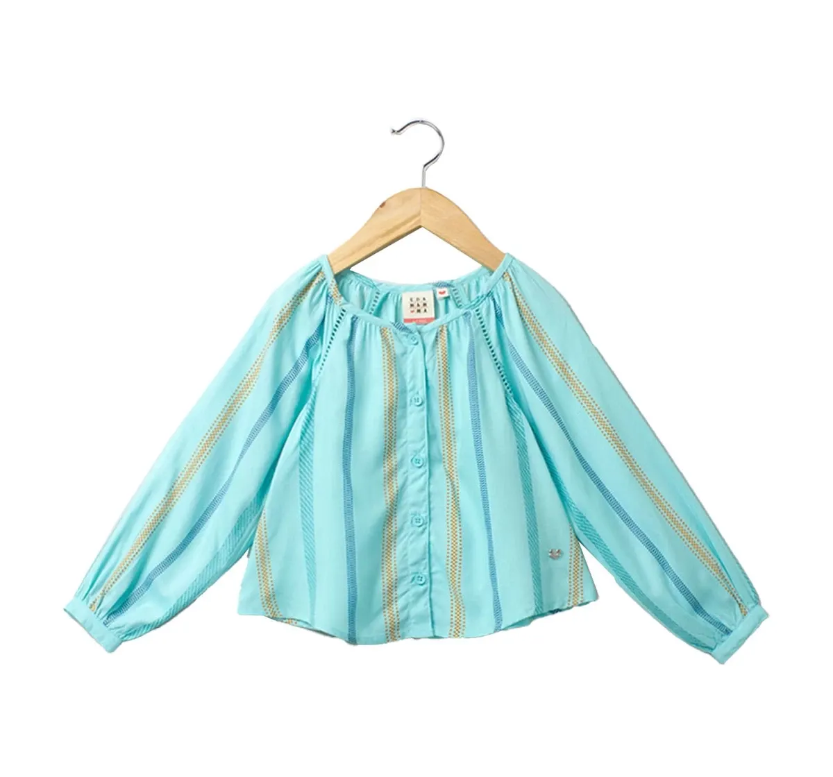 Printed Stripe Raglan Top