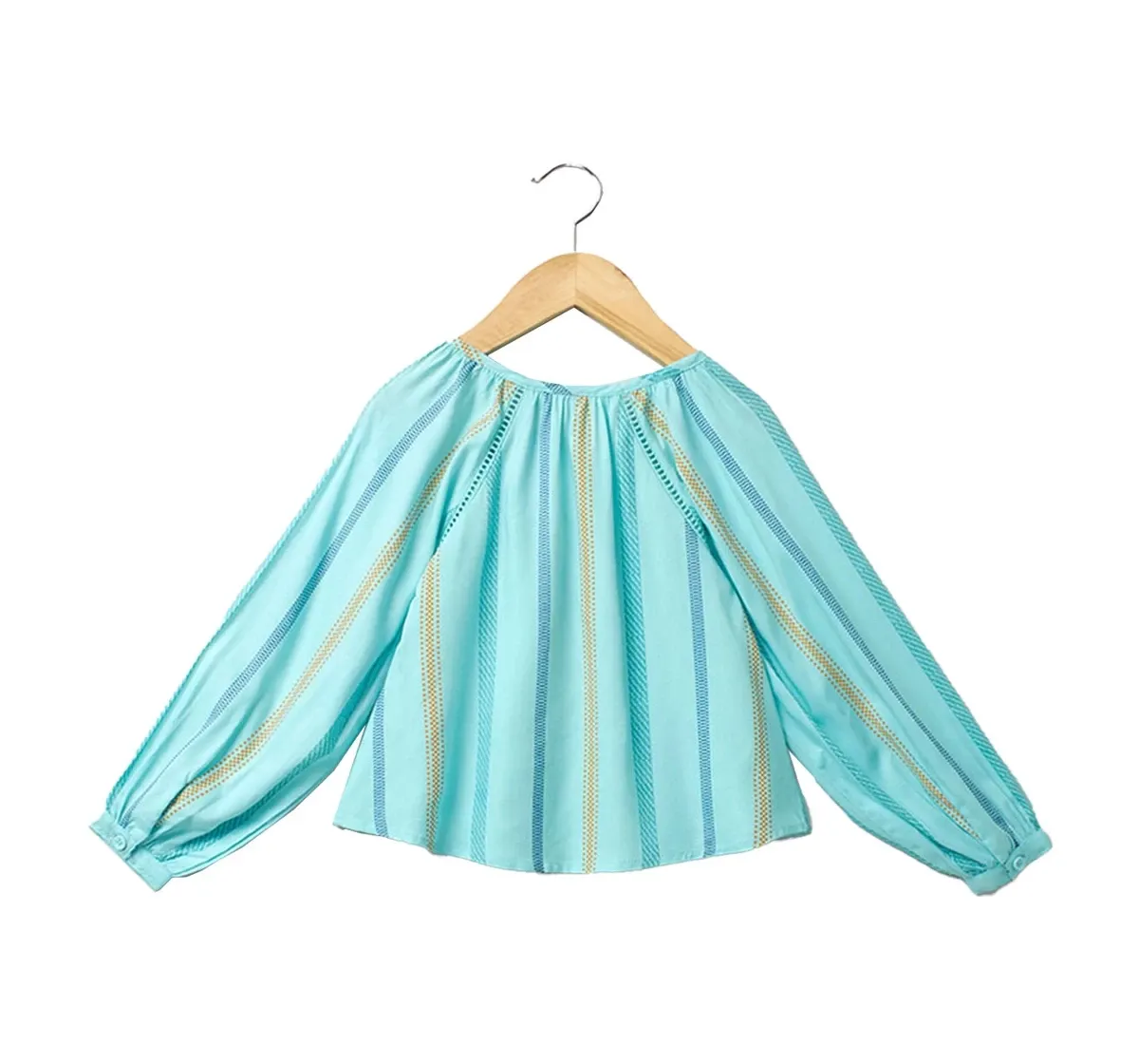 Printed Stripe Raglan Top