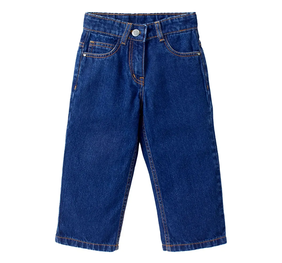 Flared Washed Denim