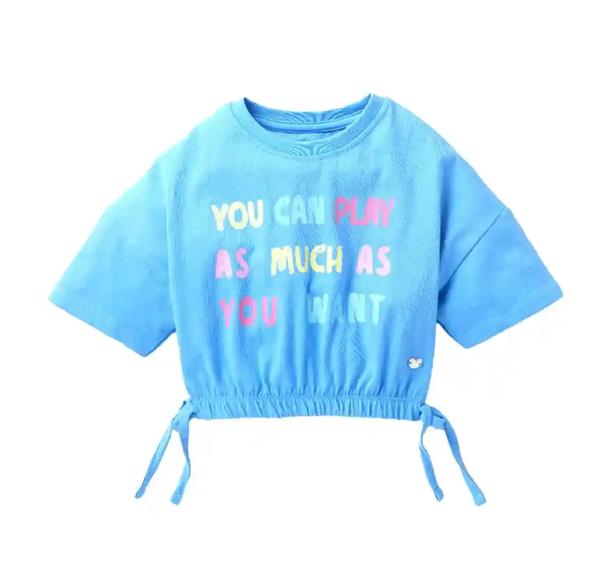 Graphic Print Crop Tee