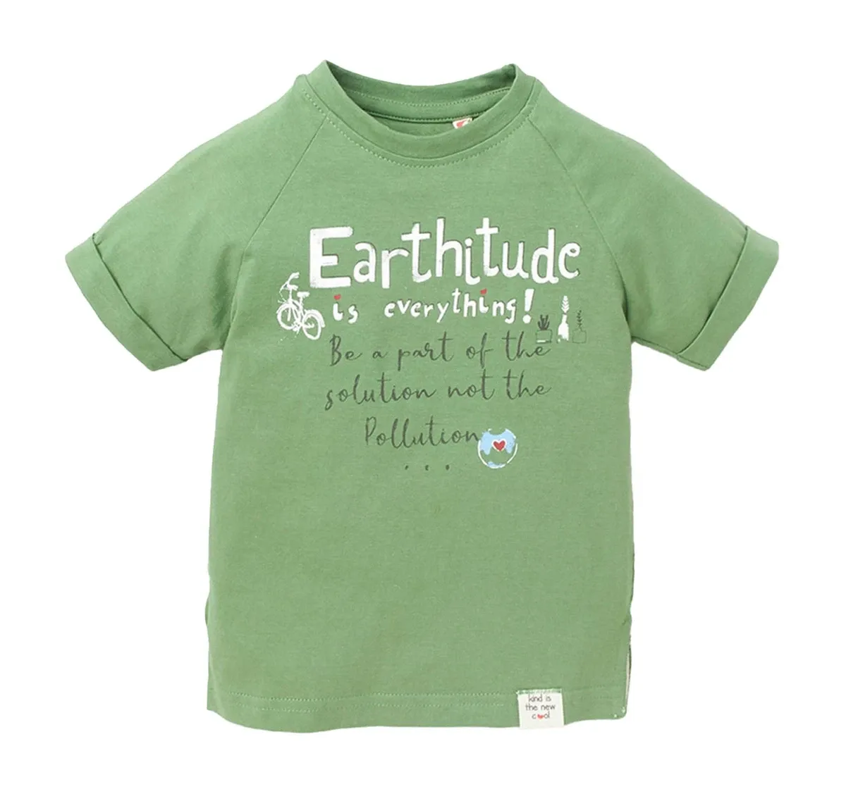 Organic Tee With Print By Bhavnoor  Navya