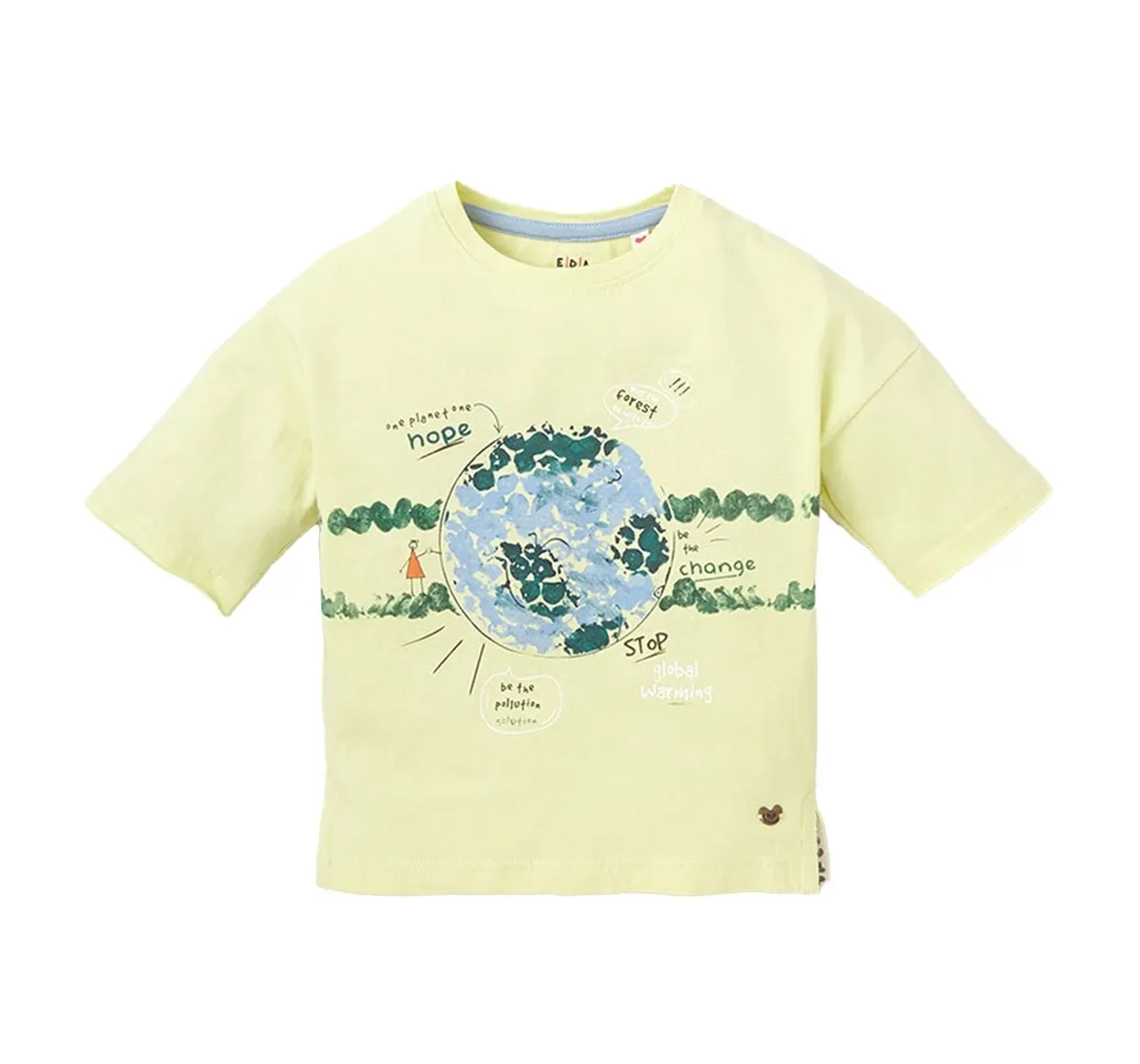 Organic Tee With Print By Navya