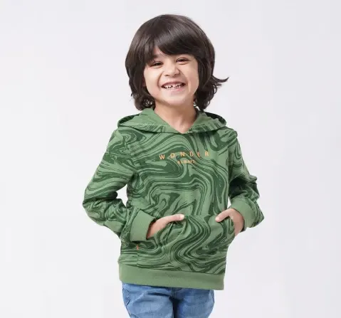Boys Marble Effect Hoodie