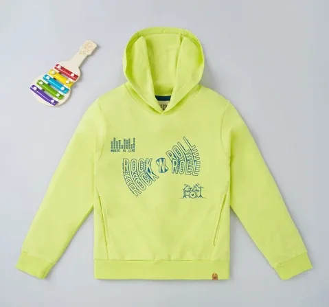 Boys Rock N Roll Printed Hoodie