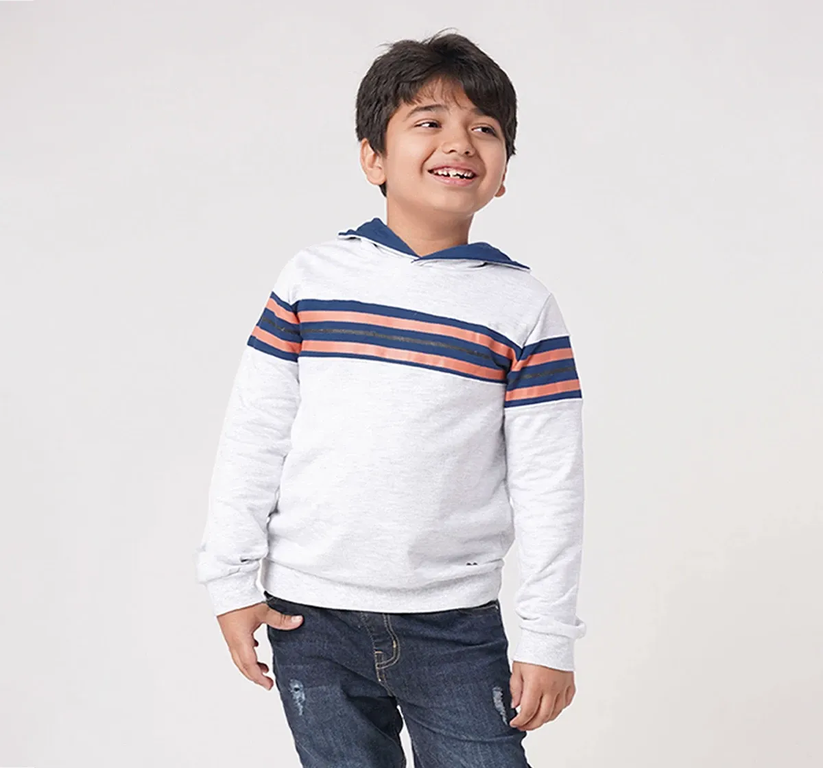 Boys Cut And Sew Hoodie