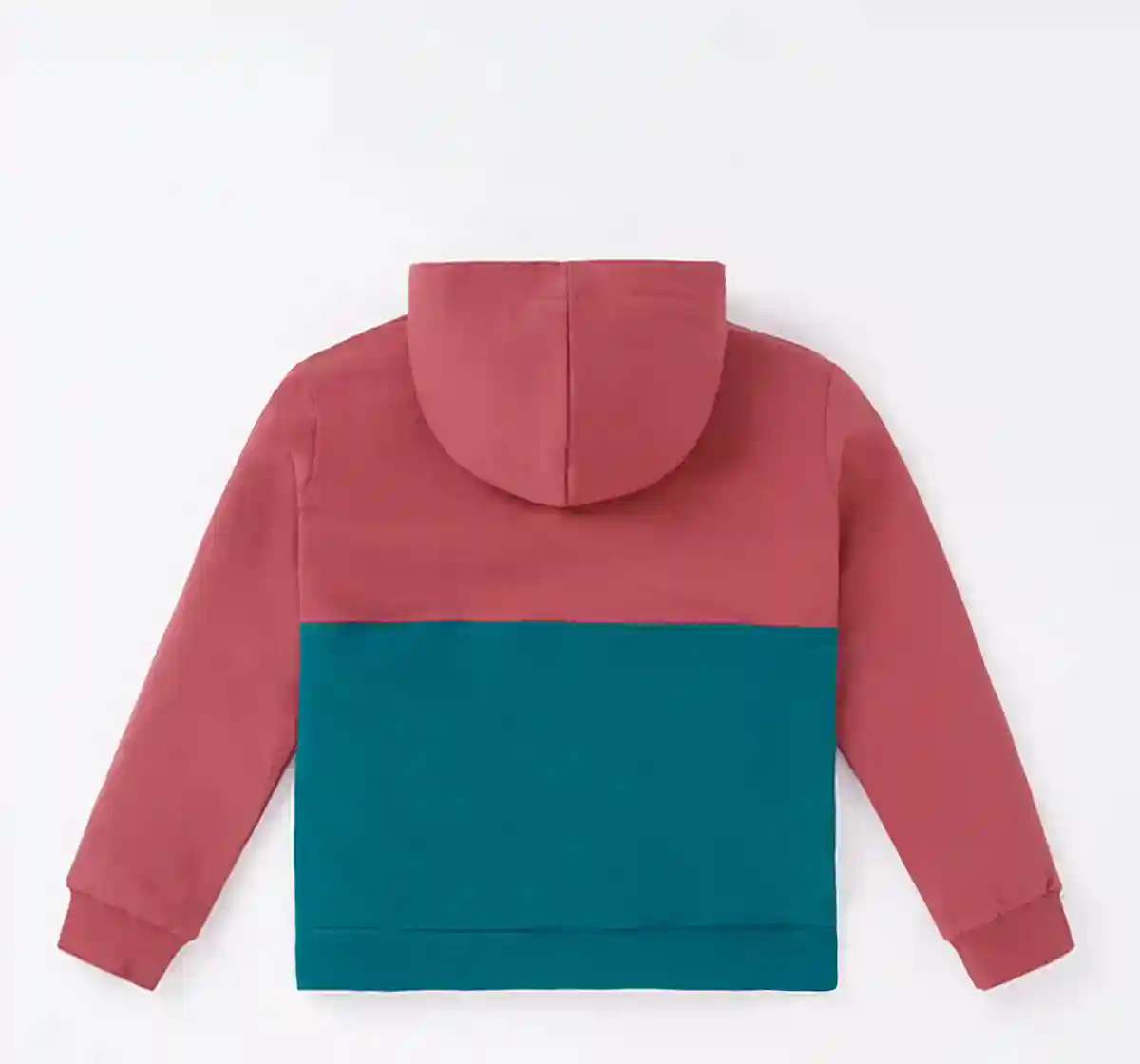 Boys Color-Block Chest Print Hoodie