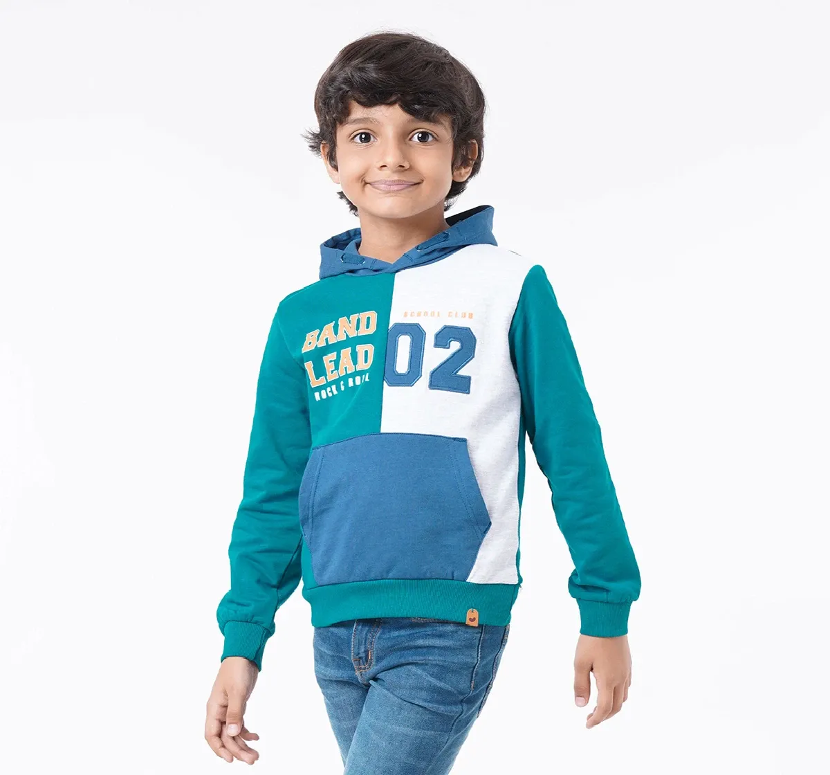 Boys Color Block Hoodie