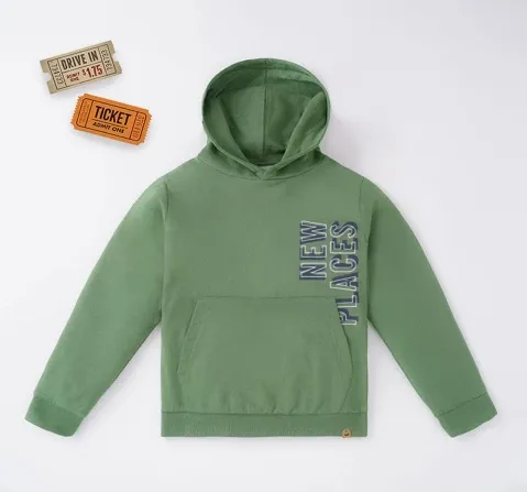 Boys Hoodie With Placement Print