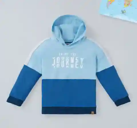 Boys Colour-Block Hoodie