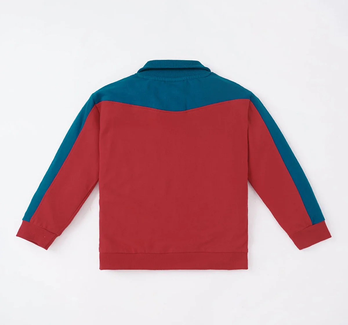 Boys Color Block Knit Jacket