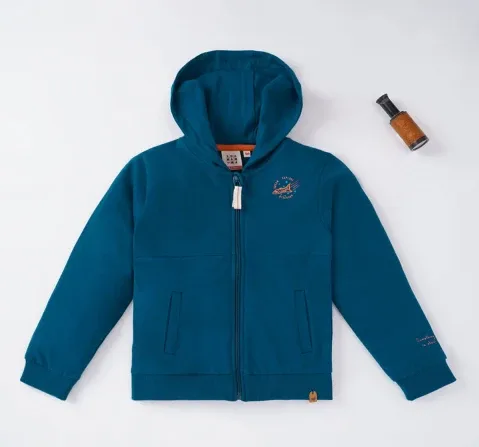 Boys Hooded Zipper Jacket