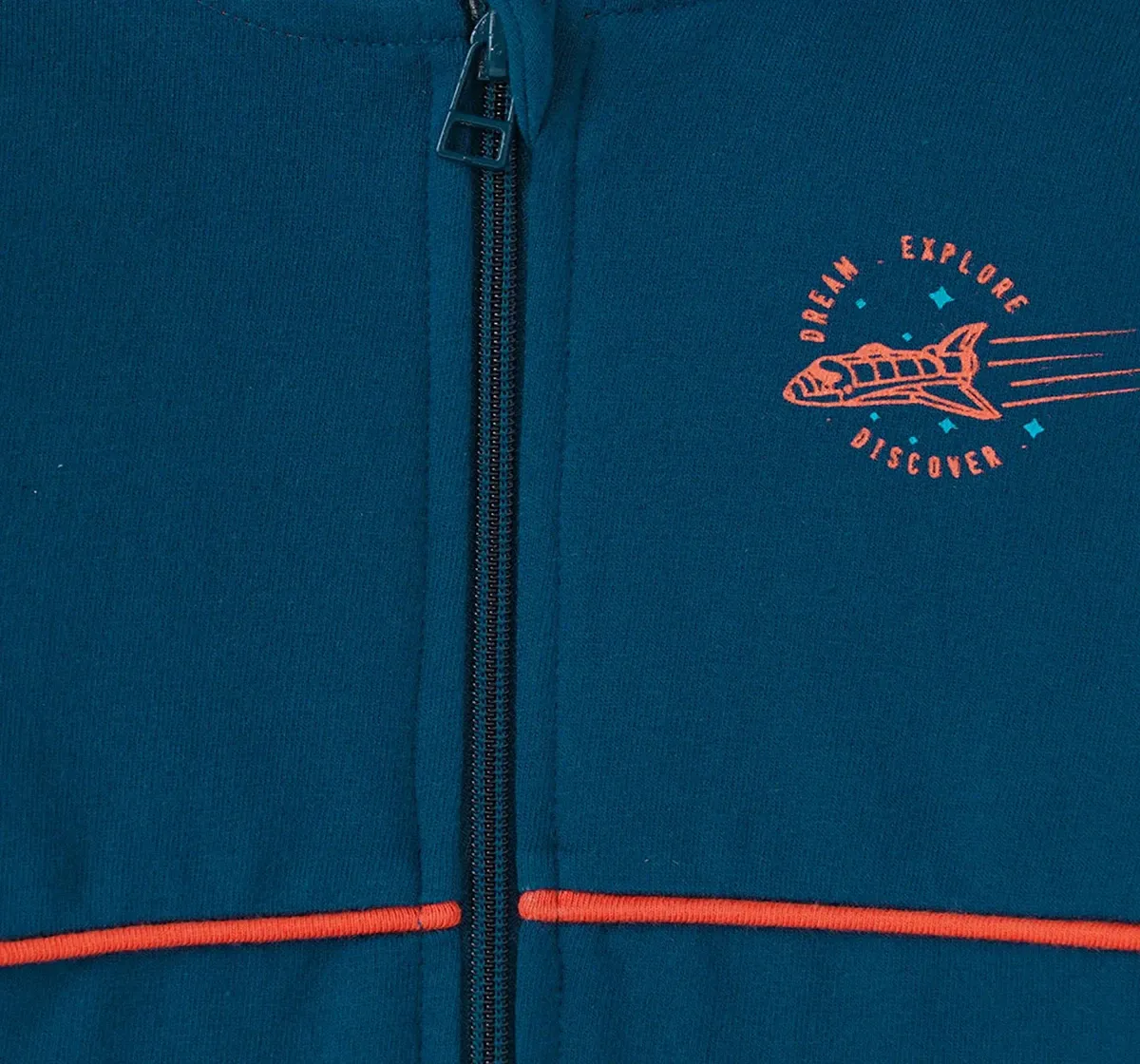 Boys Front Open Hooded Jacket