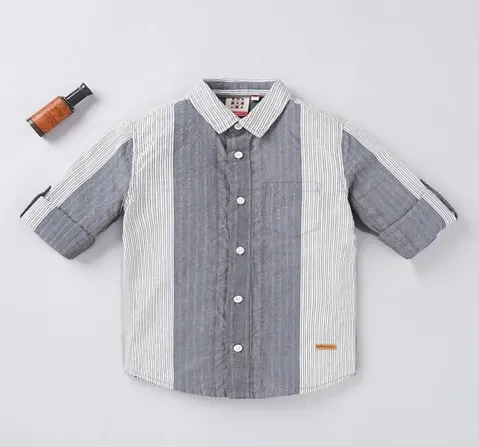 Boys Full Sleeves Striped Shirt