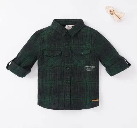 Boys Full Sleeves Plaid Shirt
