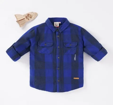 Boys Checks Printed Shirt