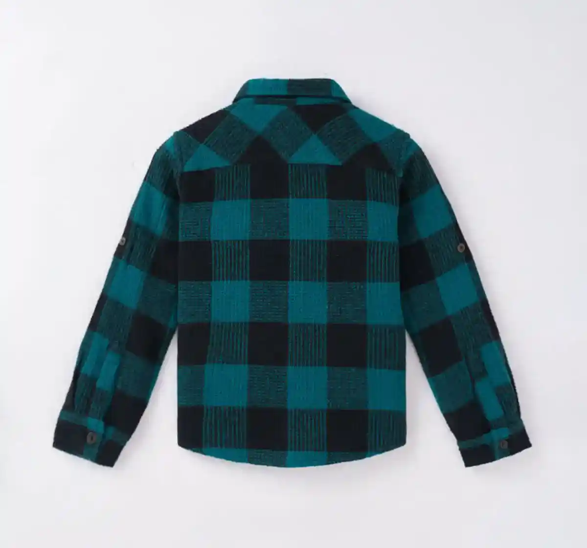 Boys Checks Shirt With Flap Pockets