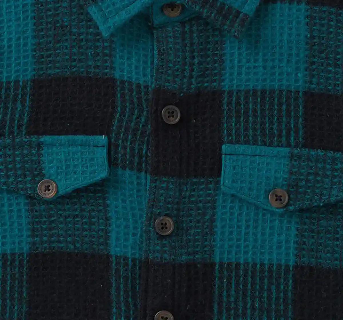 Boys Checks Shirt With Flap Pockets