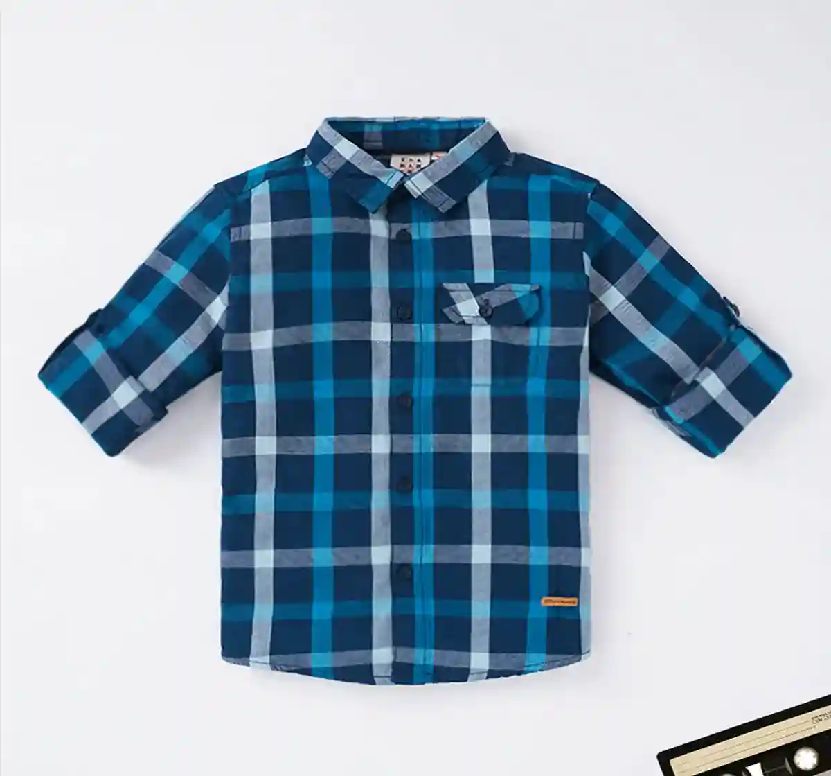Boys Full Sleeves Y/D Checks Shirt