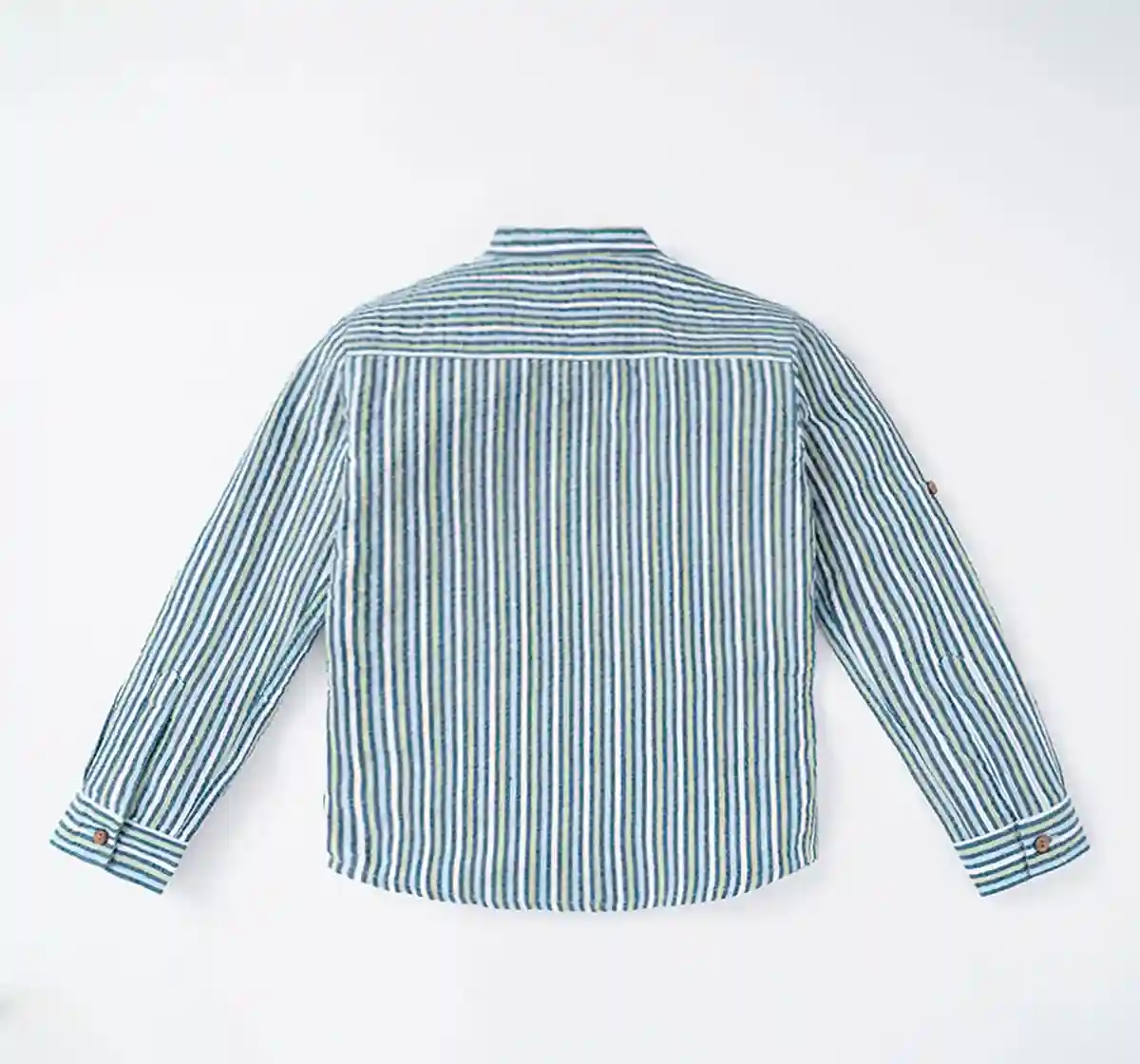 Boys Seer Sucker Strips Shirt