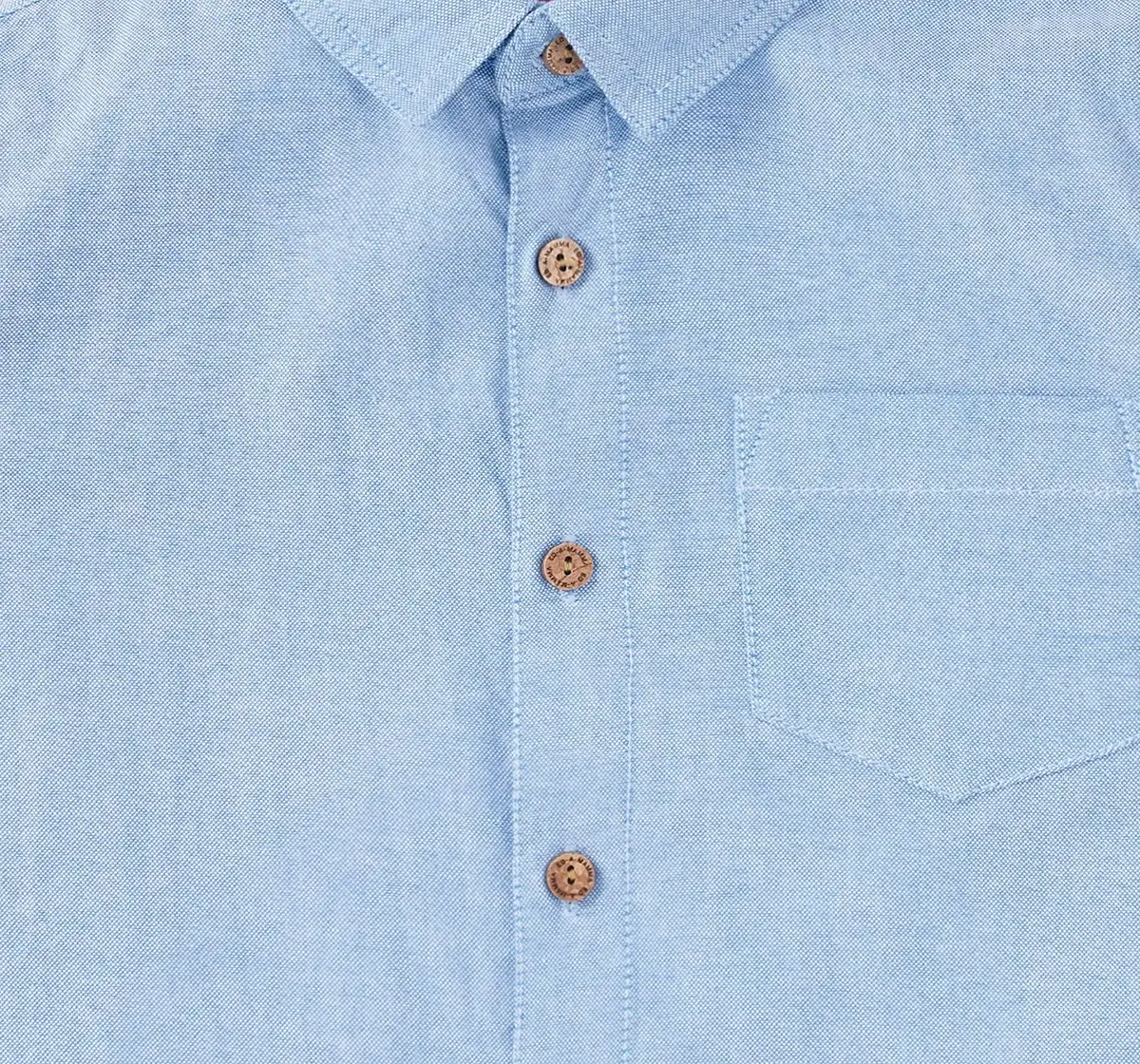 Boys Full Sleeves Solid Collar Shirt