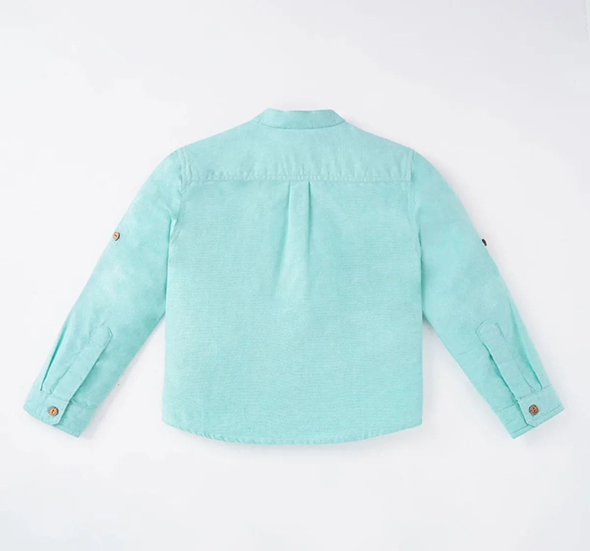 Boys Solid Collar Shirt