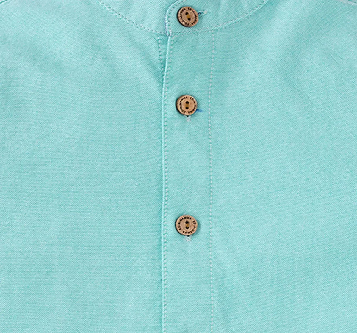 Boys Solid Collar Shirt