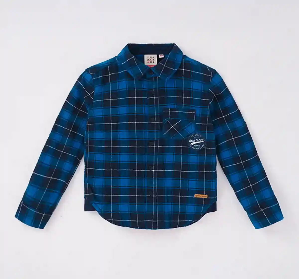 Boys Full Sleeves Checkered Shirt