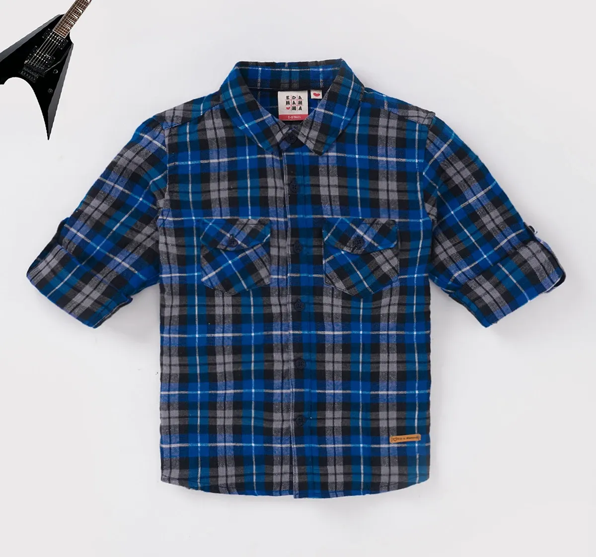 Boys Full Sleeves Checkered Shirt