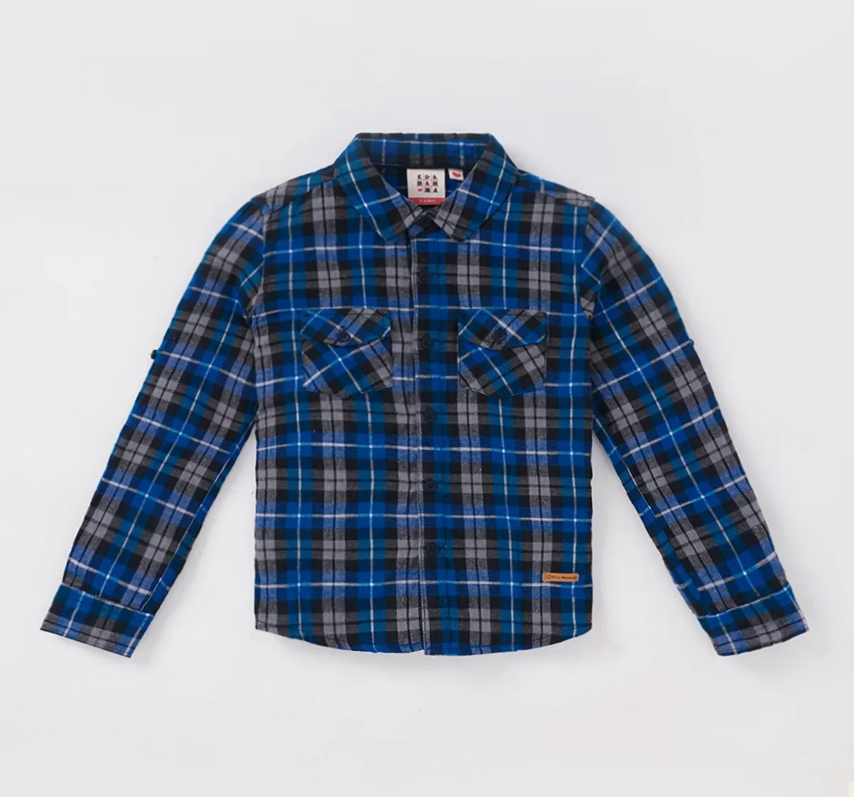 Boys Full Sleeves Checkered Shirt