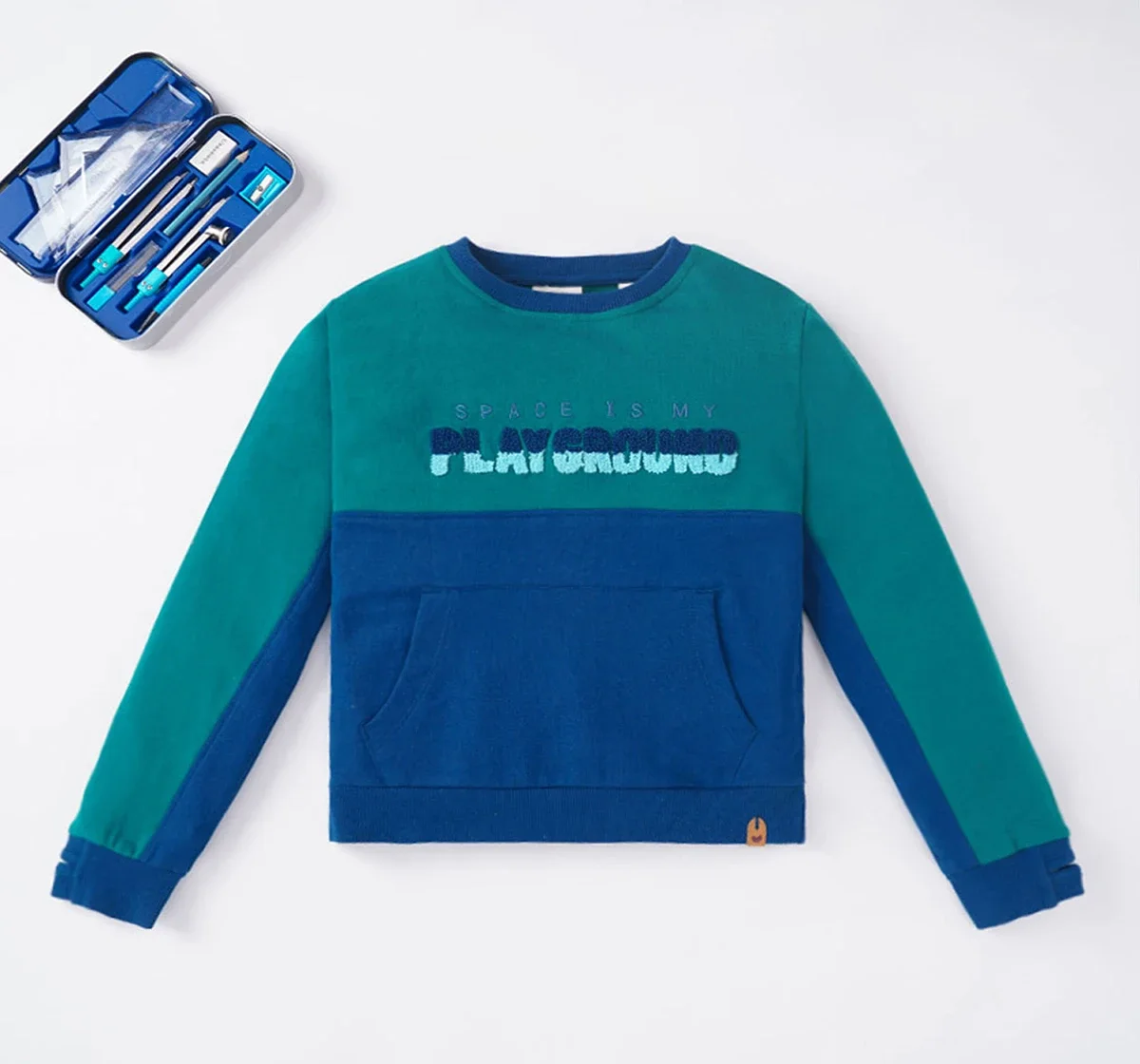 Boys Color Block Sweatshirt