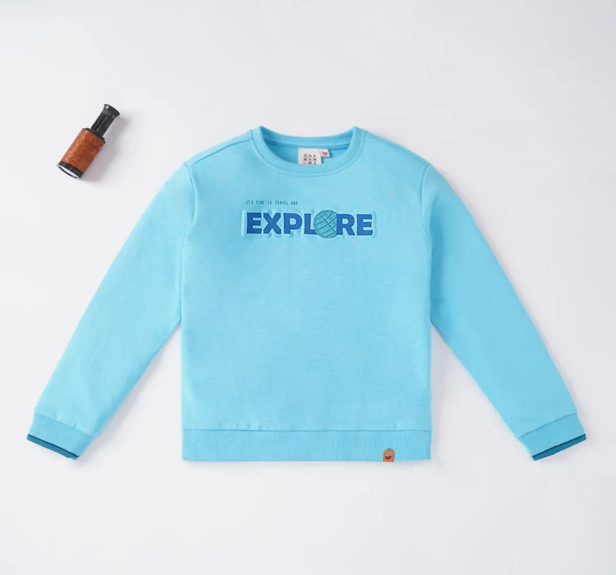 Boys Crew Neck Printed Sweatshirt