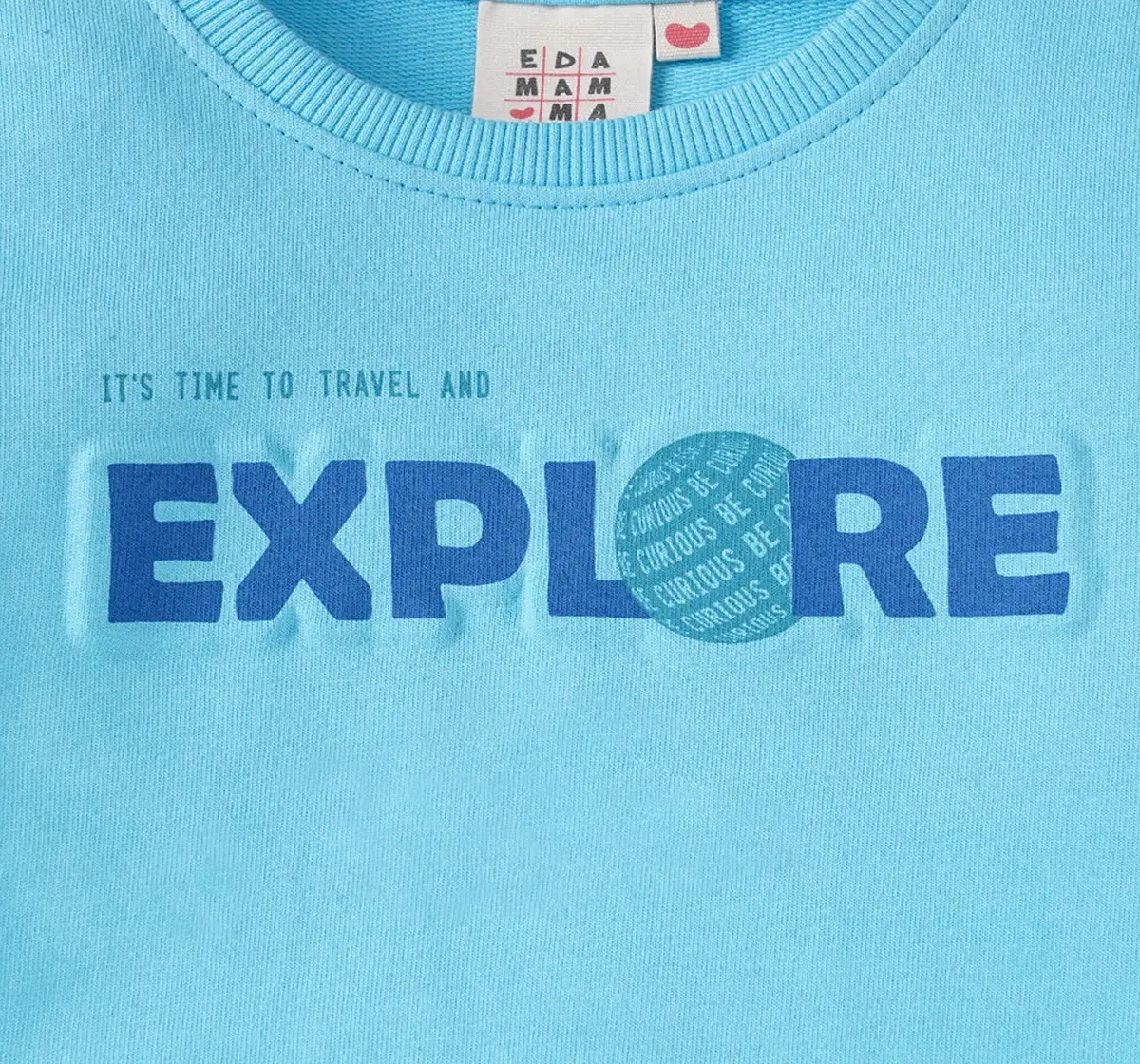 Boys Crew Neck Printed Sweatshirt