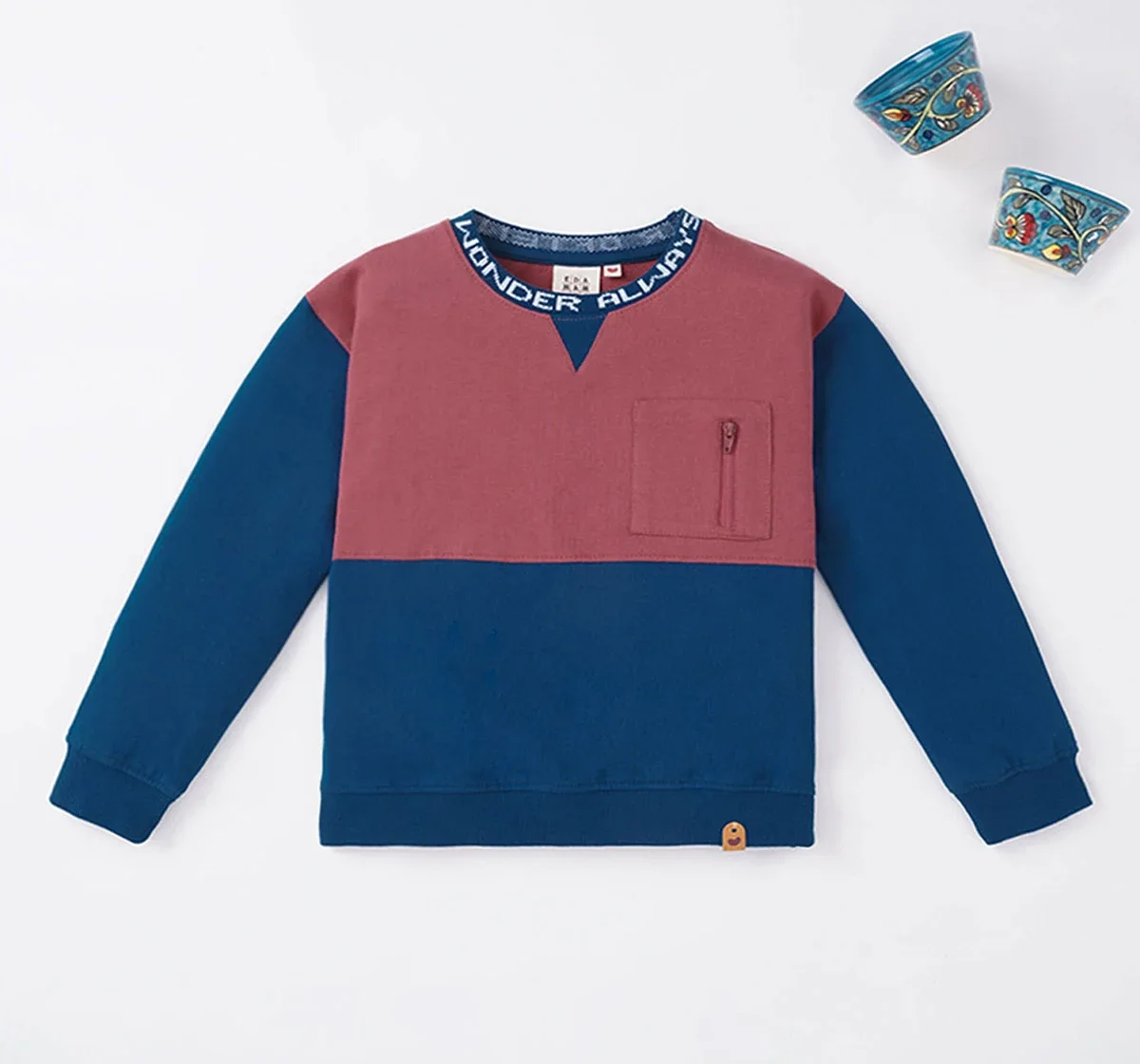 Boys Color Block Sweatshirt
