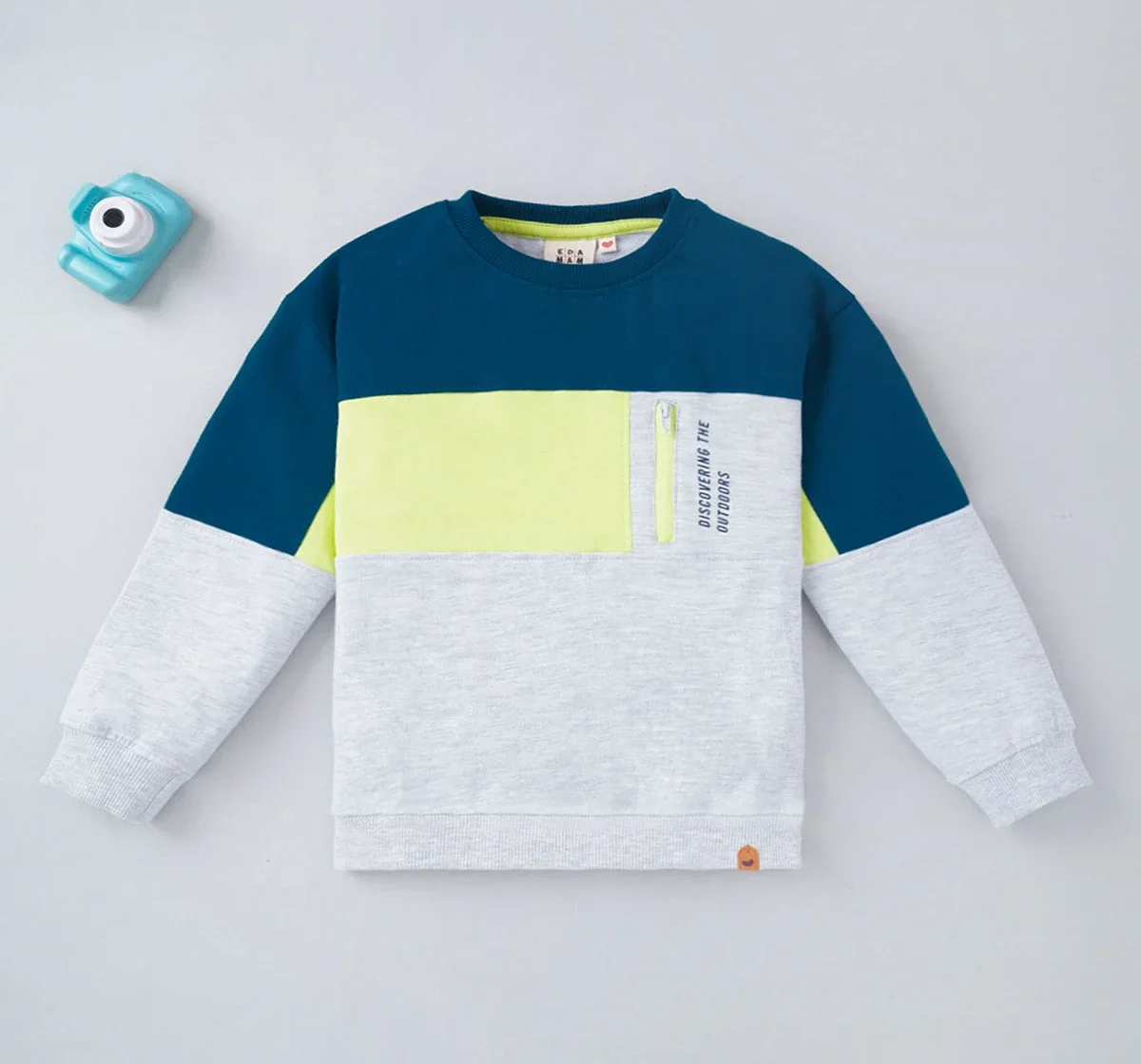 Boys Color Block Sweatshirt