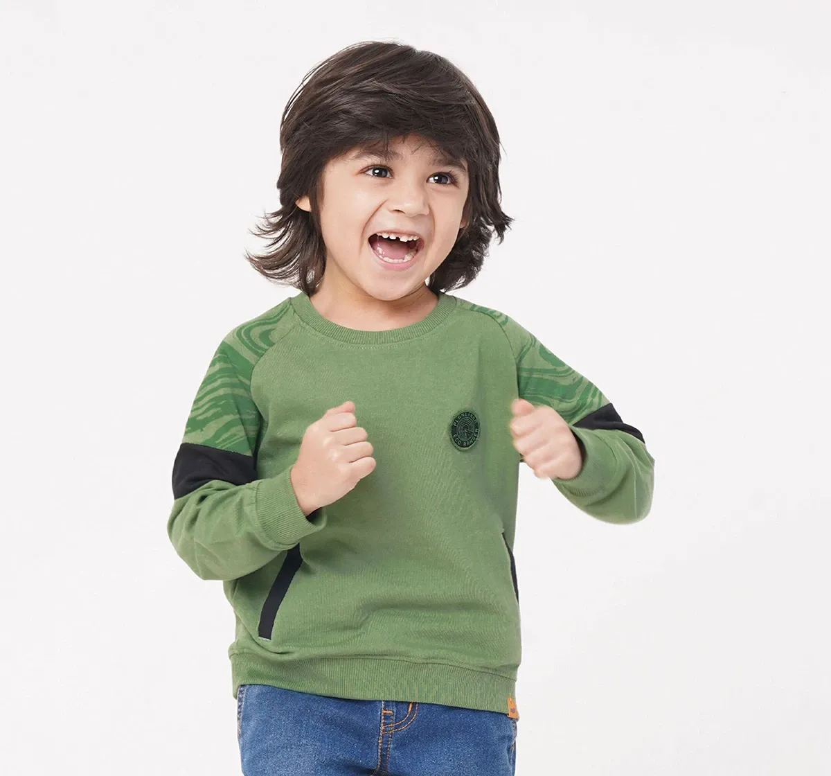 Boys Cut And Sew Sweatshirt