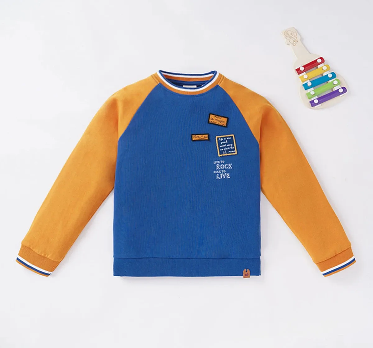 Boys Color Block Sweatshirt