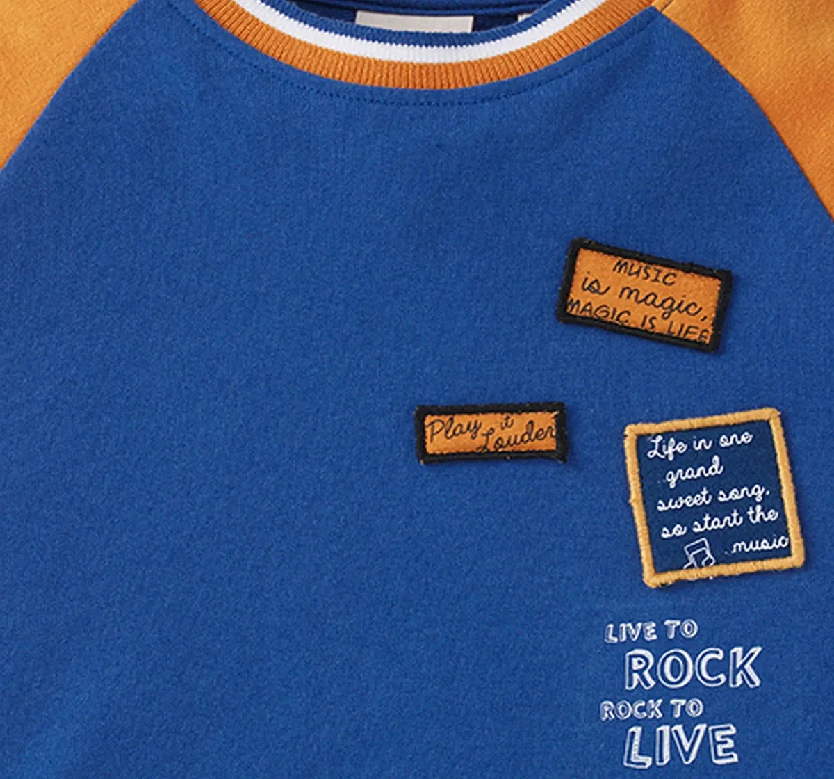 Boys Color Block Sweatshirt