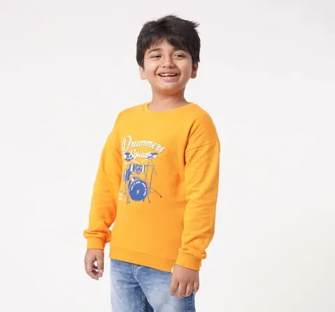 Boys Chest Print Sweatshirt