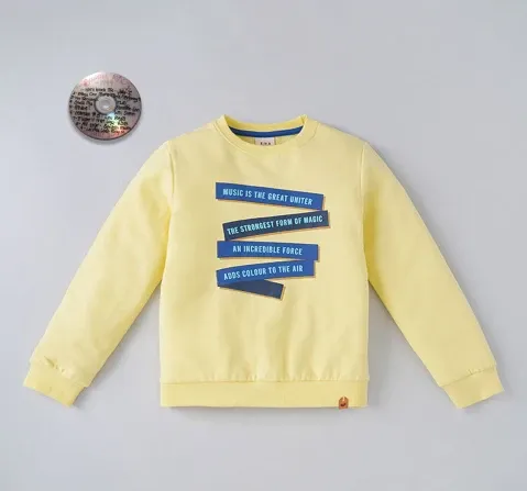 Boys Chest Print Sweatshirt