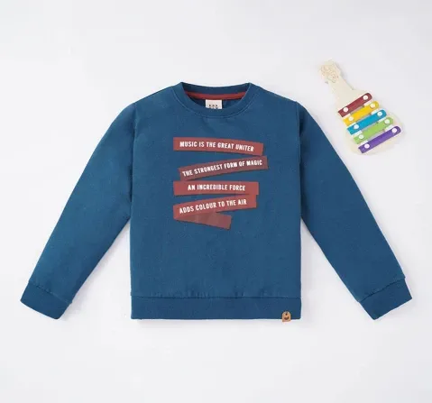 Boys Chest Print Sweatshirt