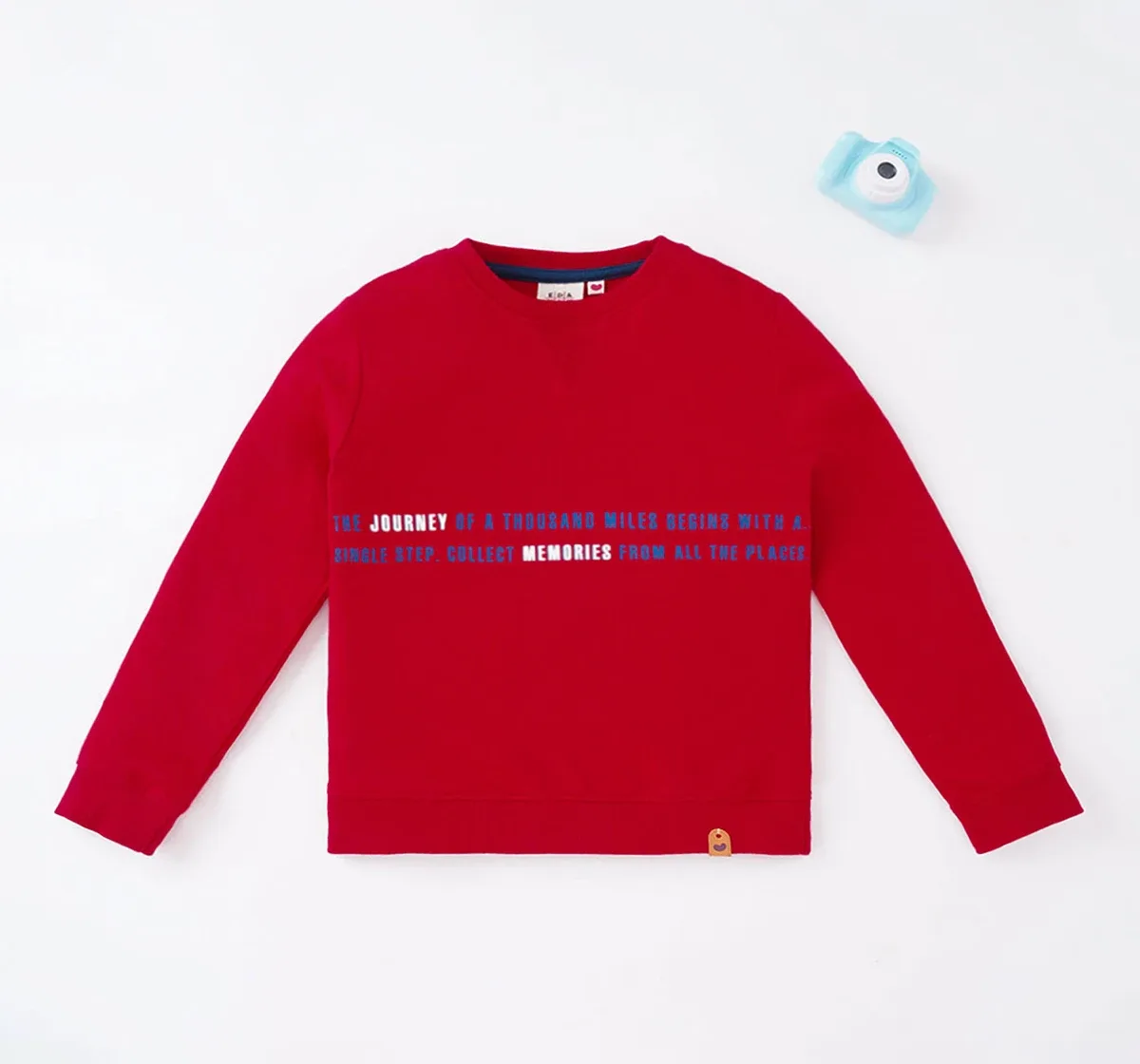 Boys Chest Print Sweatshirt