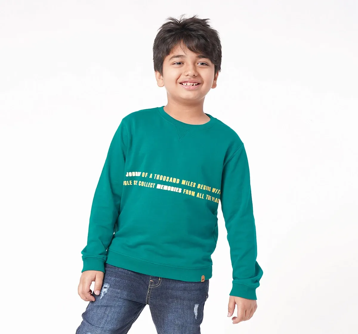 Boys Chest Print Sweatshirt