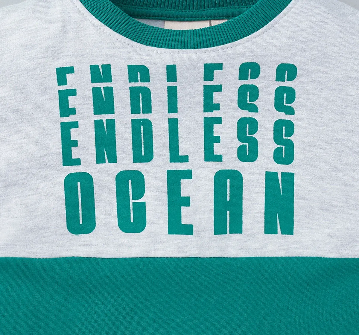 Boys Color Block Sweatshirt