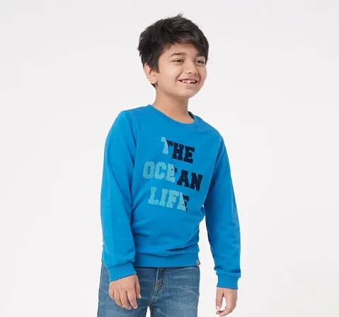 Boys Flock Print Sweatshirt