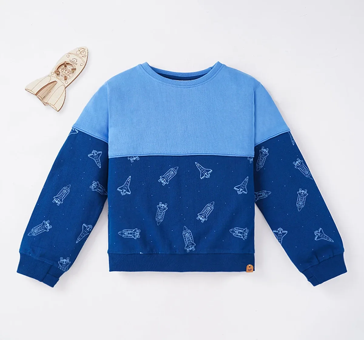 Boys Color Block Sweatshirt