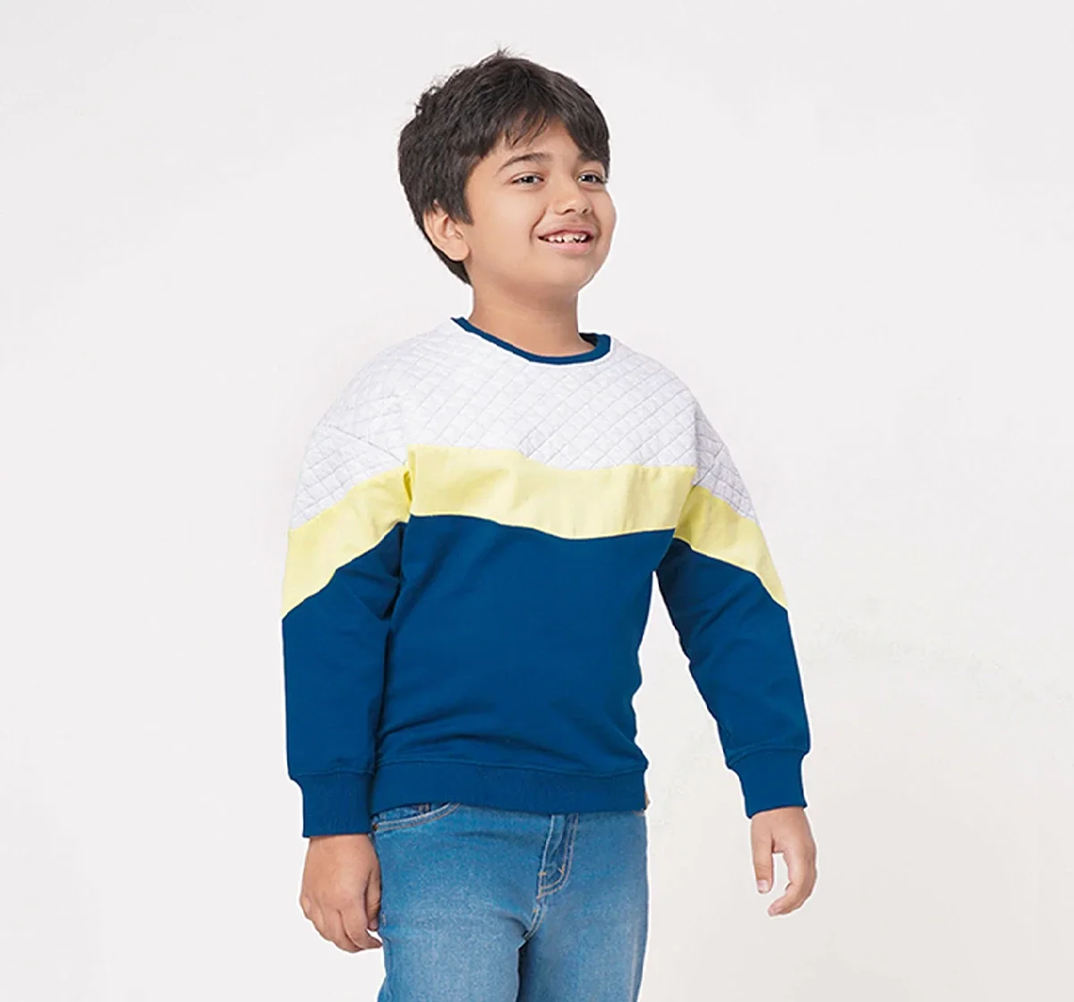 Boys Color Block Sweatshirt