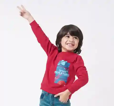 Boys Space Printed Sweatshirt
