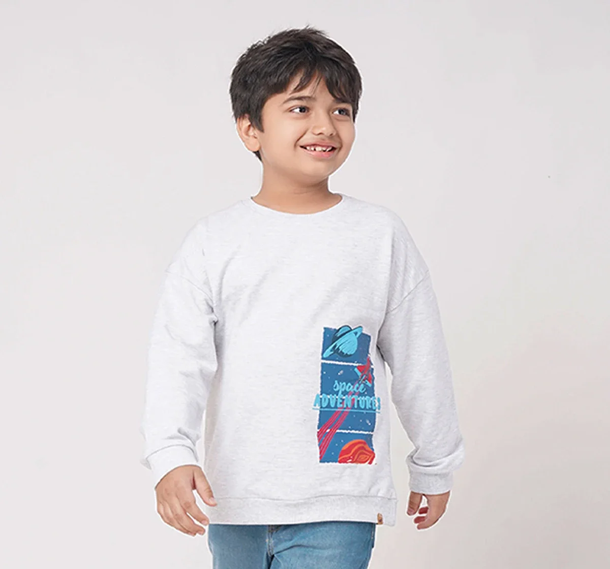 Boys Space Printed Sweatshirt